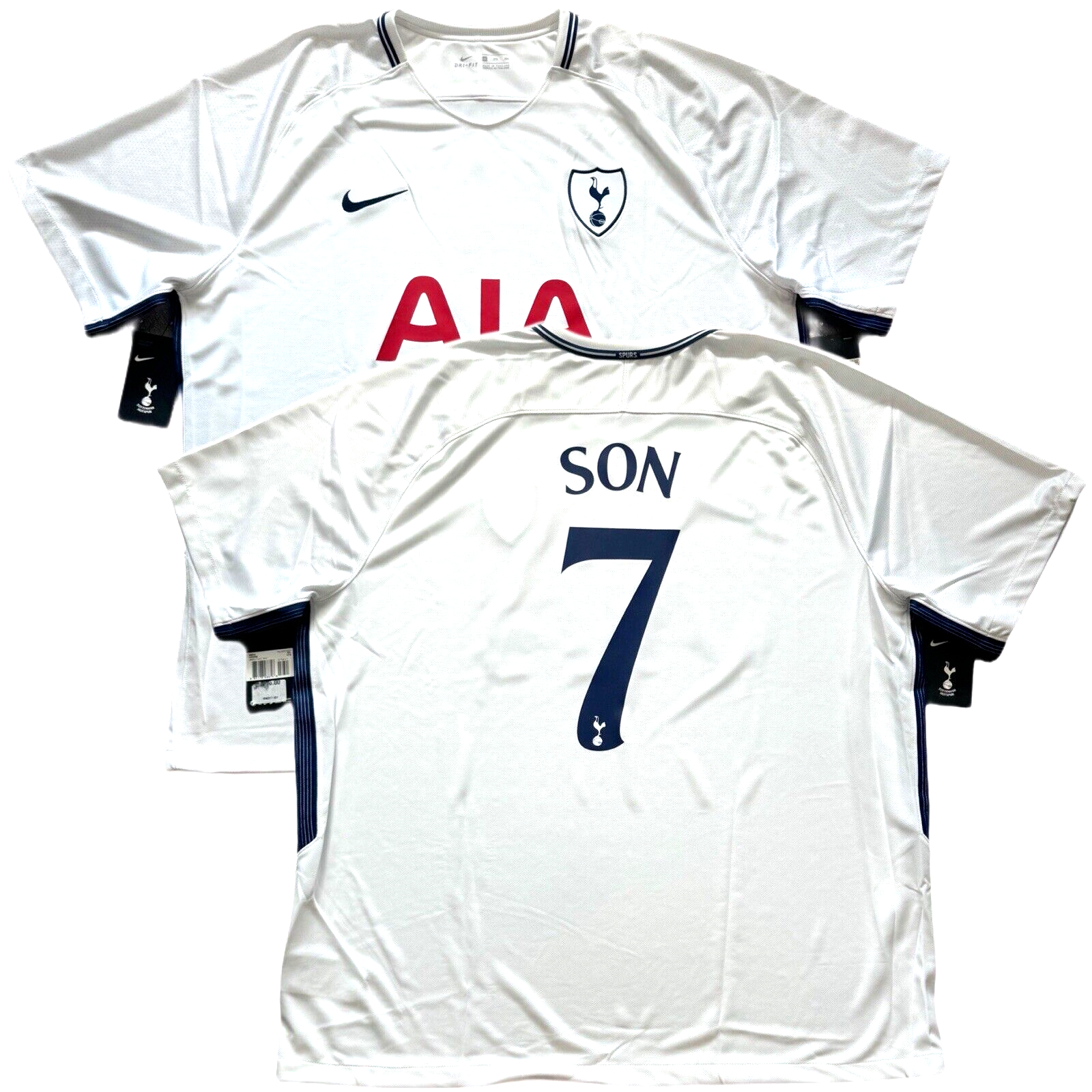 2017/18 Tottenham Spurs Home Jersey #7 Son Heung-min 3XL