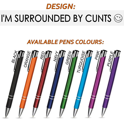 Funny Pens - Rude Cheeky Novelty Office Stationary Secret Santa Sweary Pen Fun