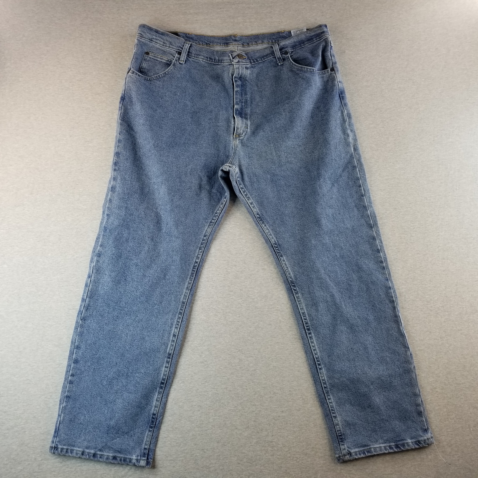 Wrangler Jeans Men's Sz 42x30 VTG 99%Cotton Med Wash Normcore Durable Workcore