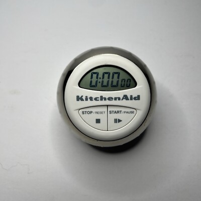 KitchenAid Digital Timer Cooks Series Kitchen KAT150WH White Chrome