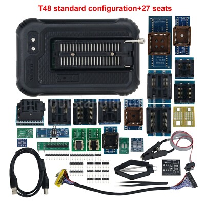 XGecu T48 Universal USB Programmer USB2.0 HS 480MHz Chip Programmer+27 Sockets-
