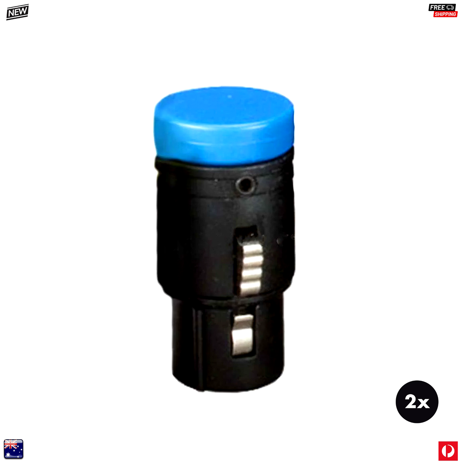2 x Ambient Low-Profile XLR5F connectors - Blue Cap - BARGAIN - Free Shipping