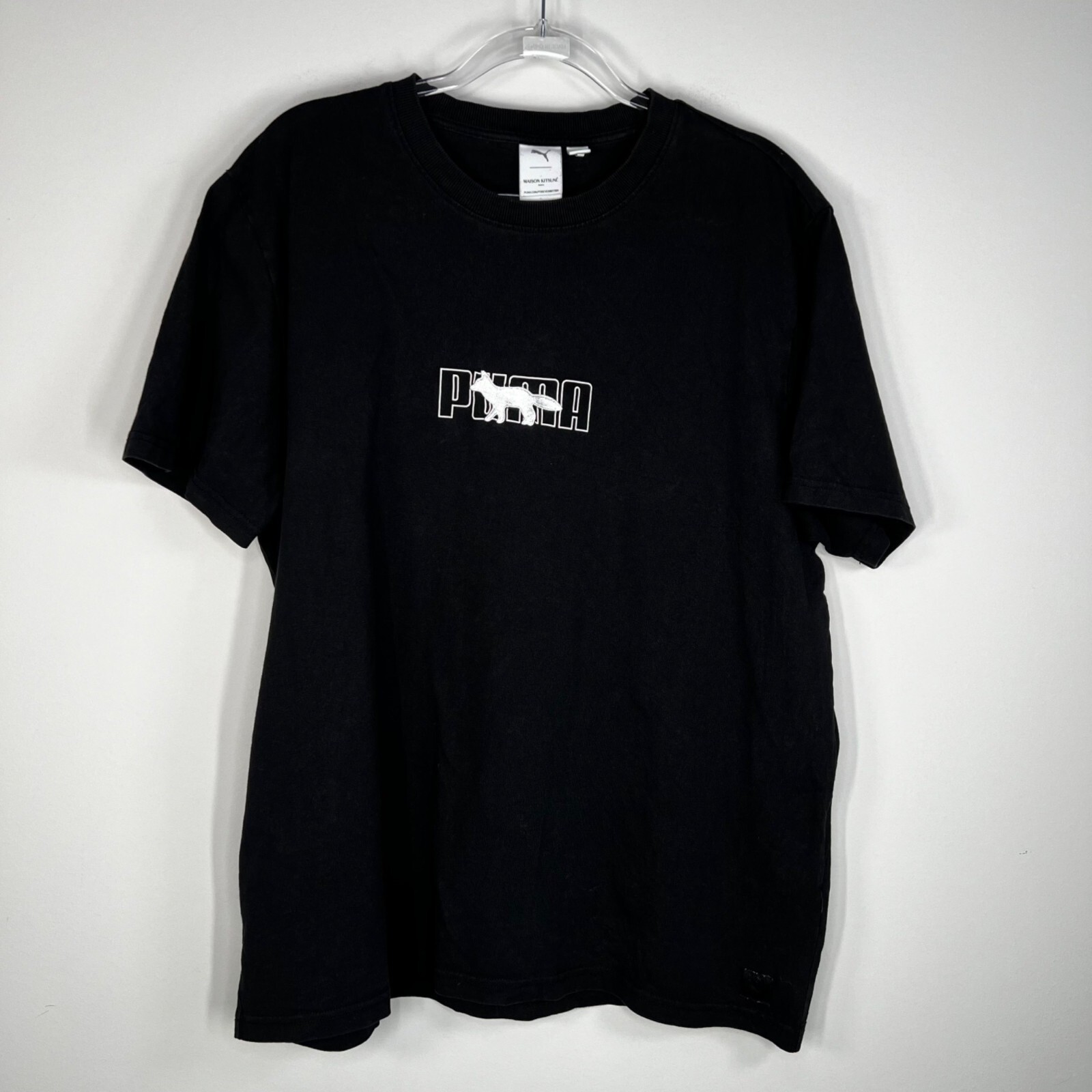Maison Kitsune x Puma Oversized T-Shirt in Black Size Medium