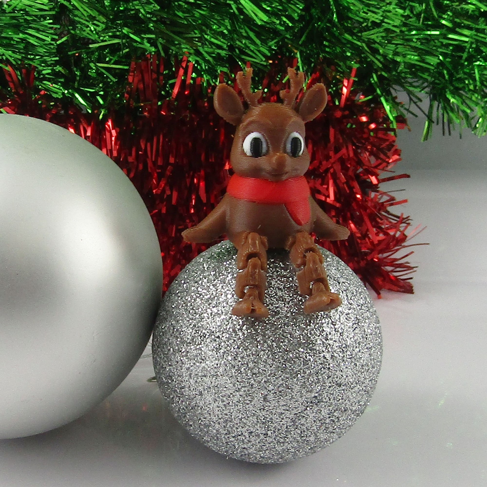 3D Articulated Christmas Mini Reindeer 3D Flexi Fidget Toy Gift 40mm