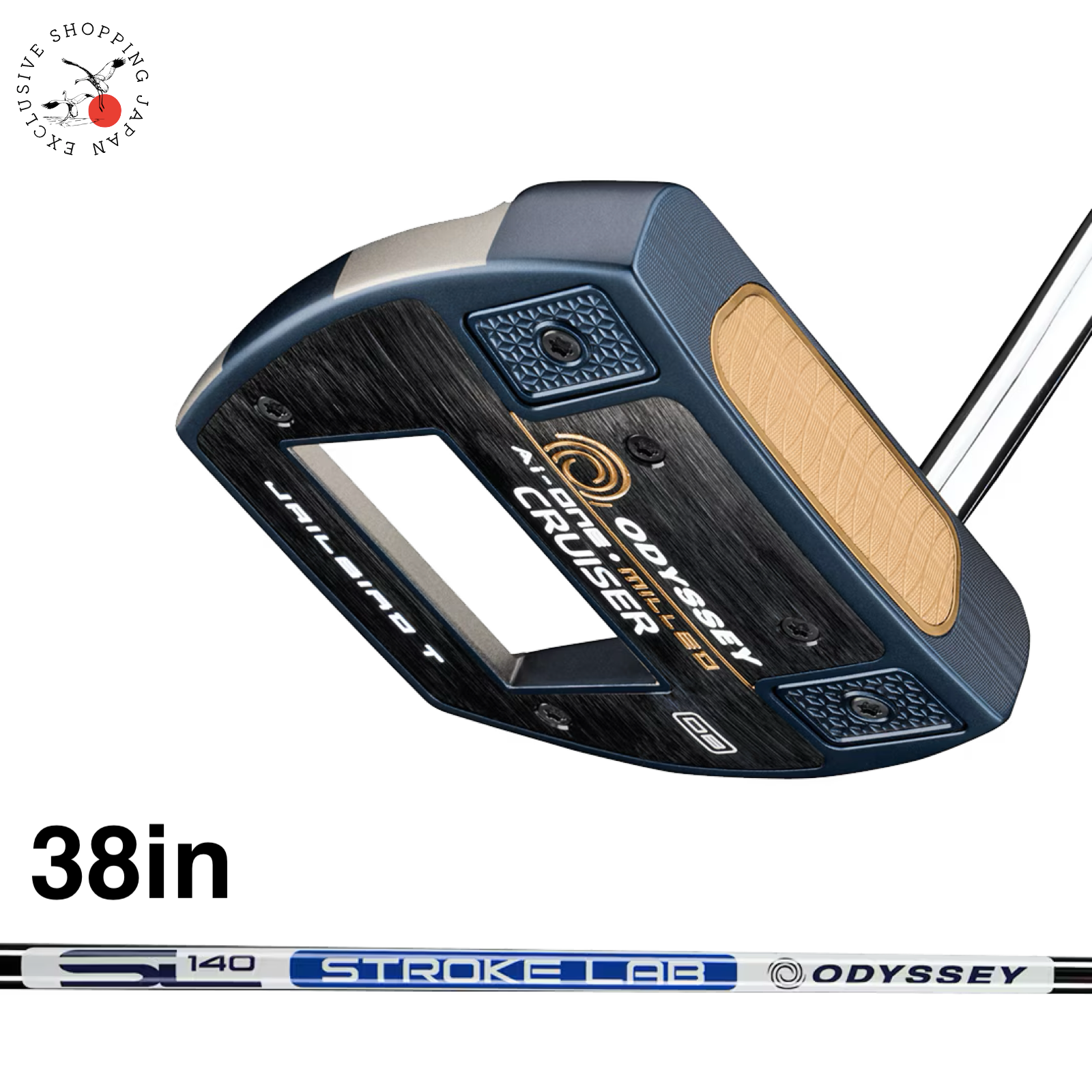 ODYSSEY A-ONE CRUISER JAILBIRD 38インチ Odyssey Ai-ONE Milled CRUISER JAILBIRD T DB Putter 38 STROKE LAB
