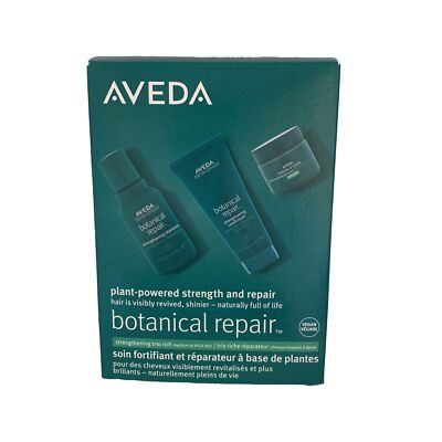 Aveda Botanical Repair Set Of 3 Plant-Powered Strength And Repair NIB Travel S