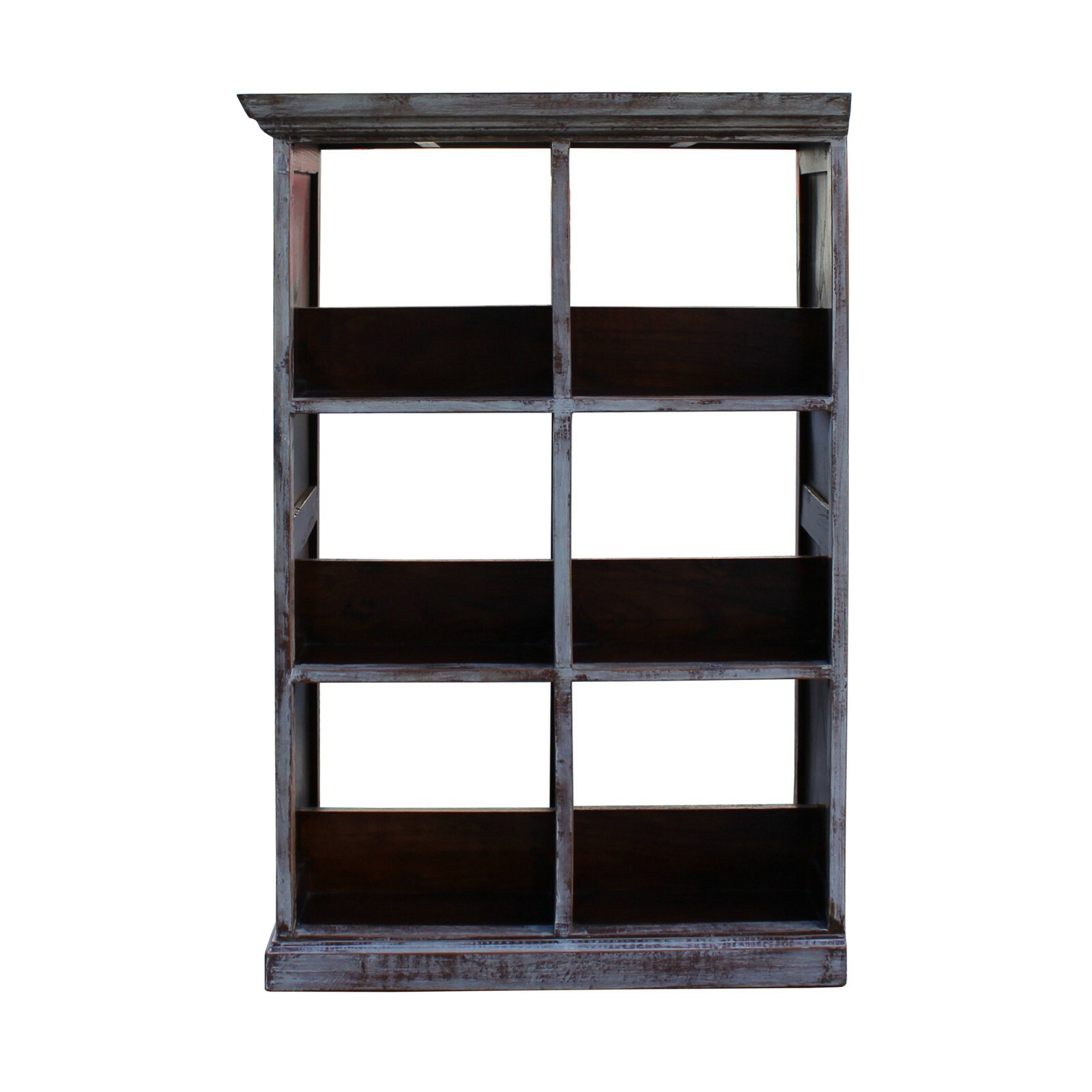 Distressed Cream Gray White Wood Small Table Top Curio Display Stand ws726S Distressed Cream Gray White Wood Small Table Top Curio Display Stand ws726S