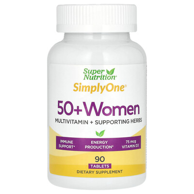 SimplyOne, Women s 50+ Triple Power Multivitamins, 90 Tablets