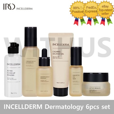 INCELLDERM Dermatology Booster Serum Cream Oil-Mist Balance Gel Cleanup 6pcs Set