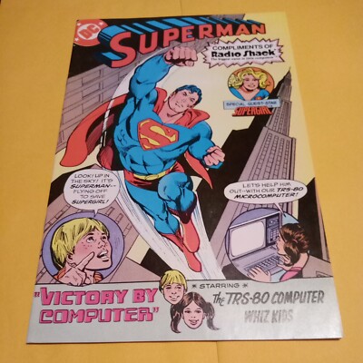Superman 1981 Issue (1981, DC Comics) Compliments of Radio Shack