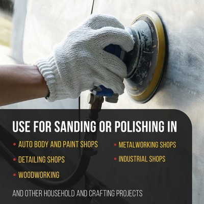 6" PSA DA Sander Backing Plate Pad, Flexible, Dual-Action Random Orbital Sanding