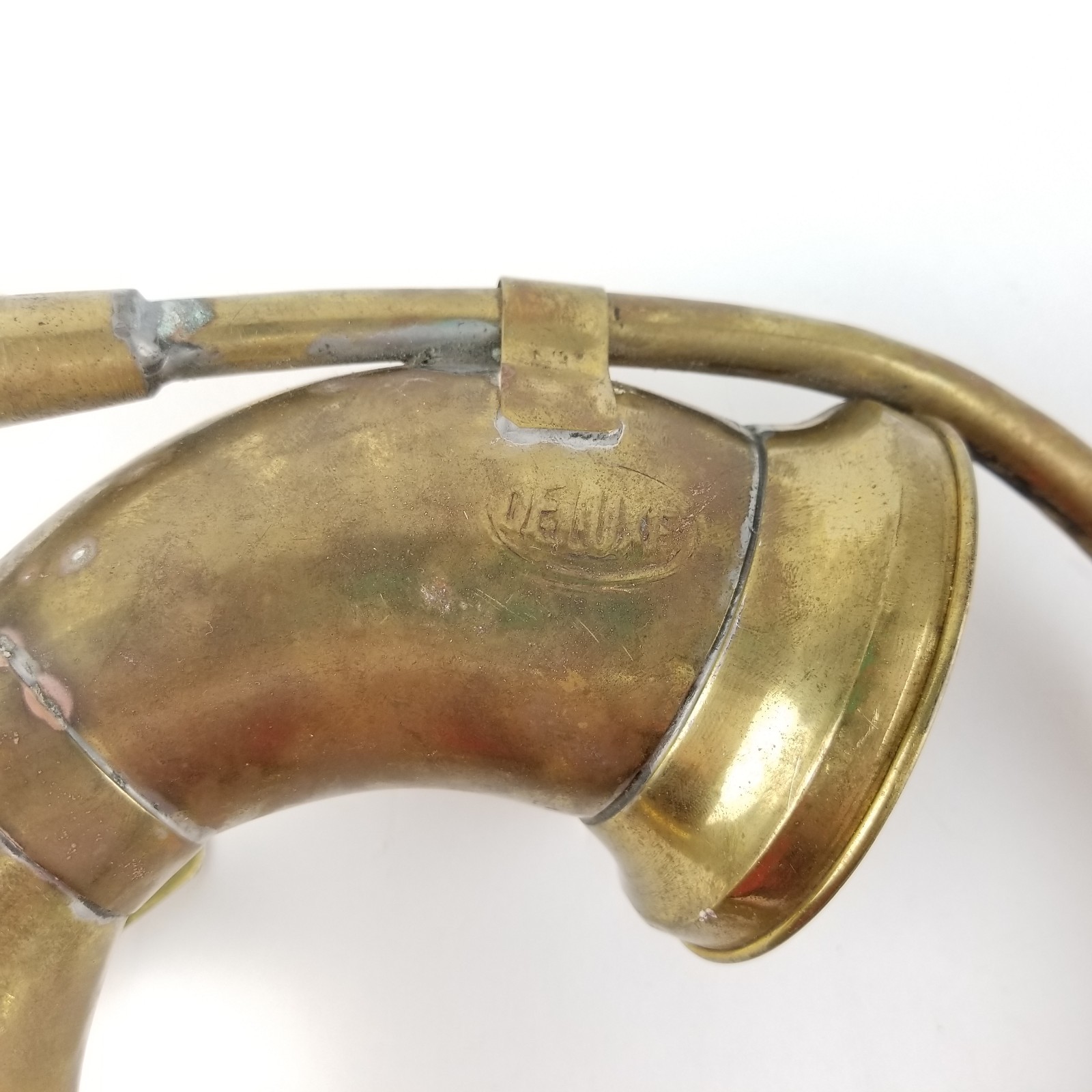 Vintage Deluxe Brass Taxi Horn Car Truck Automobile Honk Toot Bike Nice Patina