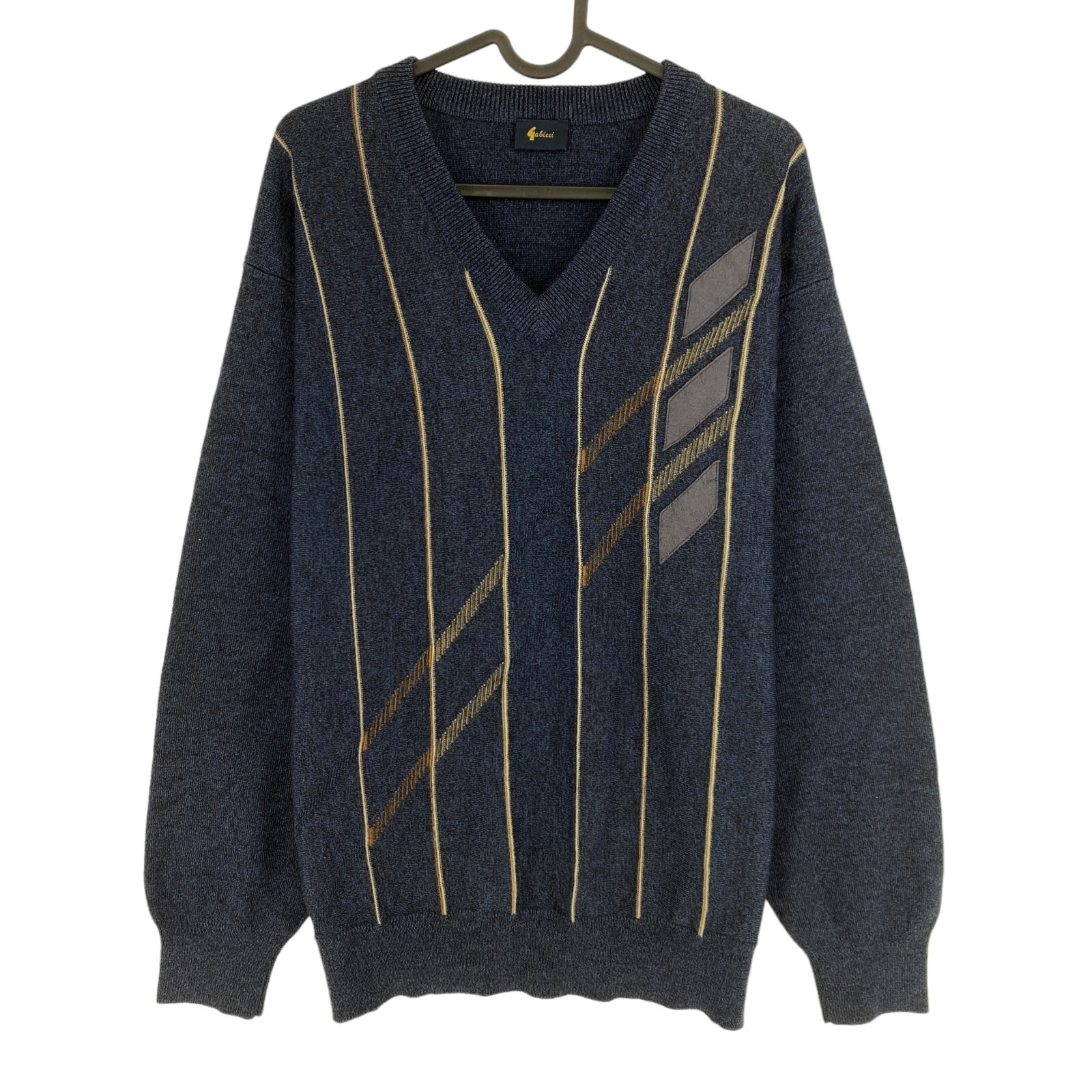Cosby Vintage Retro 90s ANVITO Blue Sweater Pullover Size XL