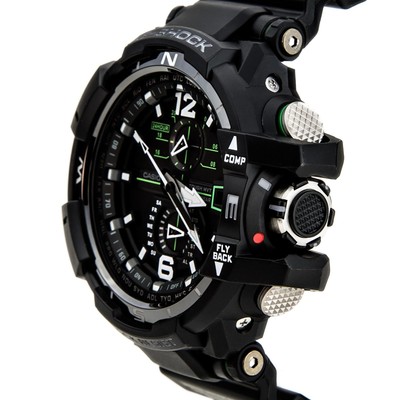 casio gwa1100-1a3 mens g-shock atomic chrono solar power watch