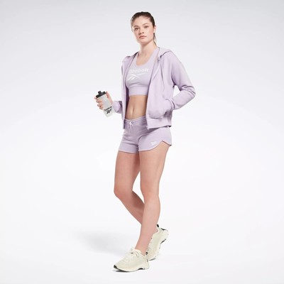

Толстовка на молнии с маленьким логотипом Reebok Identity French Terry