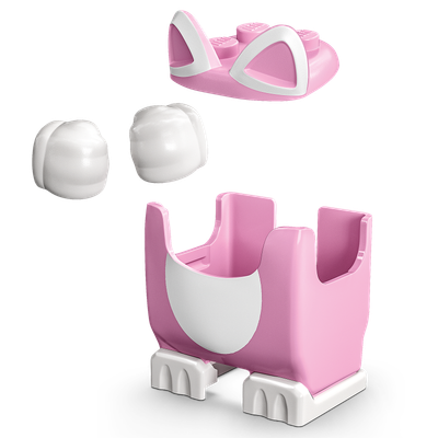 LEGO CAT PEACH SUIT ONLY (LEGO Super Mario) NEW & Unsealed - RARE From #71407