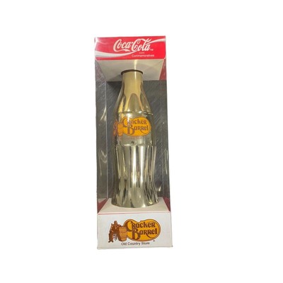 Coca-Cola Cracker Barrel Commemorative Gold Collectible Bottle 1994