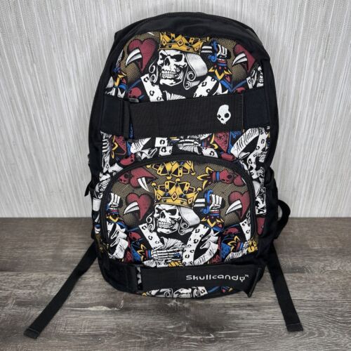 Skullcandy Backpack Media Port King Of Hearts Skater Grunge Skullcandy Backpack Media Port King Of Hearts Skater Grunge