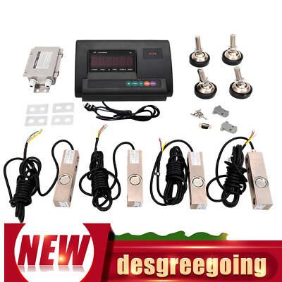 5000Lbs Load Cell Scale Kit Platform Livestock Cattle Chute Floor High Precision
