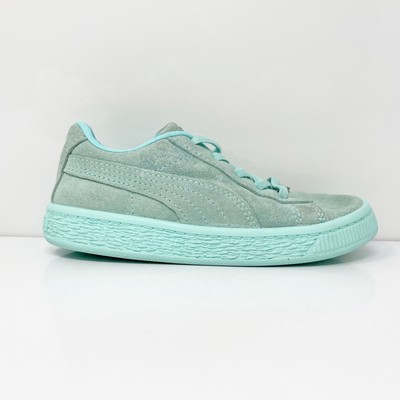 Кроссовки Puma Boys Suede Classic Mono 381573-01 Синяя Повседневная Обувь Размер 10C