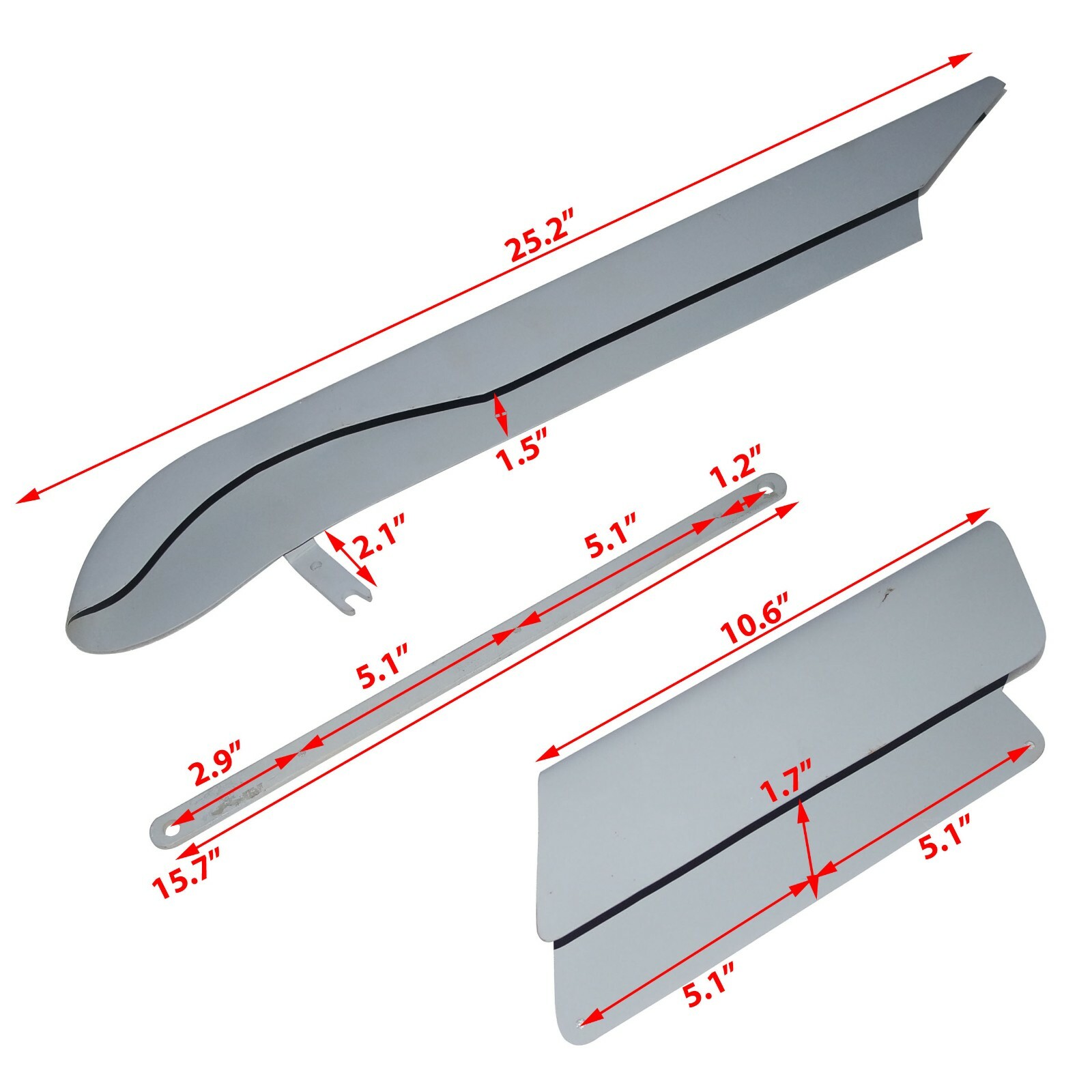 BSA M20 M21 M33 Rigid Frame Rear Chainguard Chain Cover Steel Primer Coated  