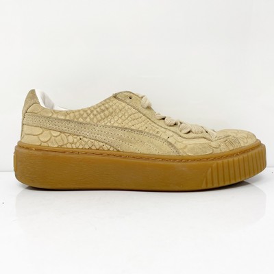 

Puma Womens Platform Exotskin 363377 02 Коричневые повседневные кроссовки Размер 6, Коричневый, Platform Exotskin