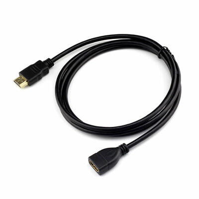 Premium HDMI Male to Female Extension 1.5ft 3ft 5ft Cable for PS3 HDTV TV Extend