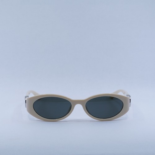Pre-owned Gucci Gg1662sa 004 Ivory/grey 56-18-140 Sunglasses Authentic In Gray