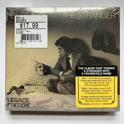 The Stranger [30th Anniversary Legacy Edition] by Billy Joel (2-CD) Brand New!!!