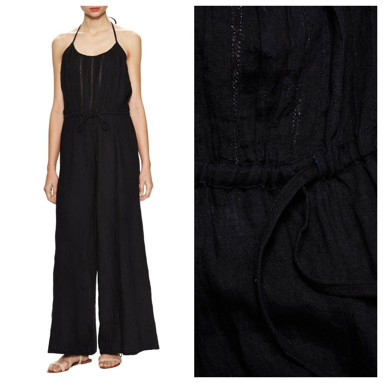 linen halter jumpsuit