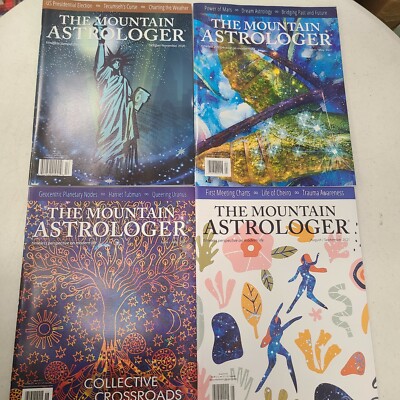 The Mountain Astrologer Magazine Lot of 4 -- **2020 - 2021**  Brand NEW