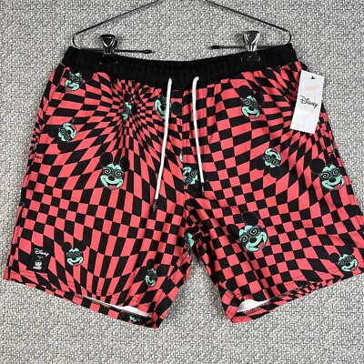 Neff Disney Mickey Mouse Men's Medium Swim Board Shorts Red Black NWT