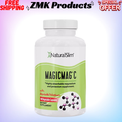 NaturalSlim MagicMag C Magnesium Citrate Capsules   100 Count Free shipping