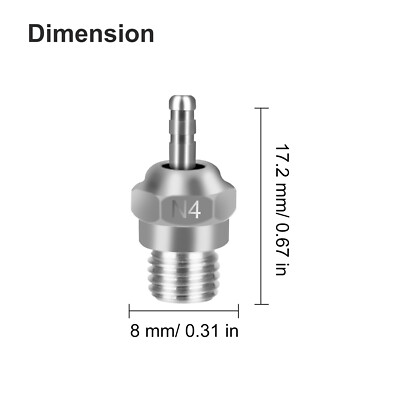 12/6/3PCS Glow Plug For HSP Traxxas 70117 3232X 1/8 1/10 T-Maxx 2.5 / 3.3 RC Car