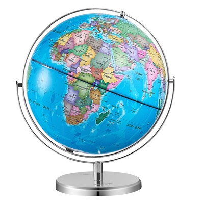 VEVOR Illuminated World Globe with Stand 13in/330.2mm Educational 720° Spinning