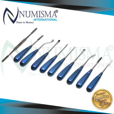 Rhinoplasty Preservation Instruments Set Tastan Cakir Instruments Set Blue Color