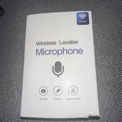 Professional Wireless Lavalier Lapel Microphone for iPhone ipad,Mini Clip-on Cor