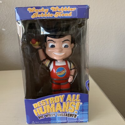 Destroy all Humans! Funko Big Willy Unleashed Bobble Head Wacky Wobbler 7''  NIB