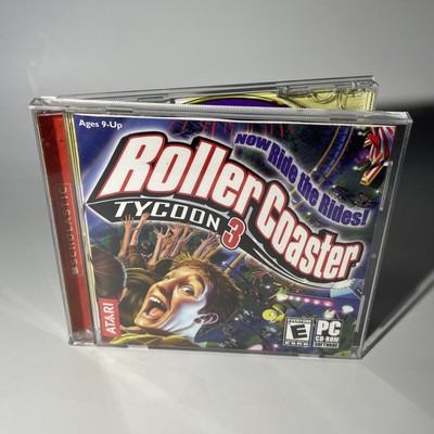 Roller Coaster Tycoon 3 Computer CD-ROM game, Vintage PC Game