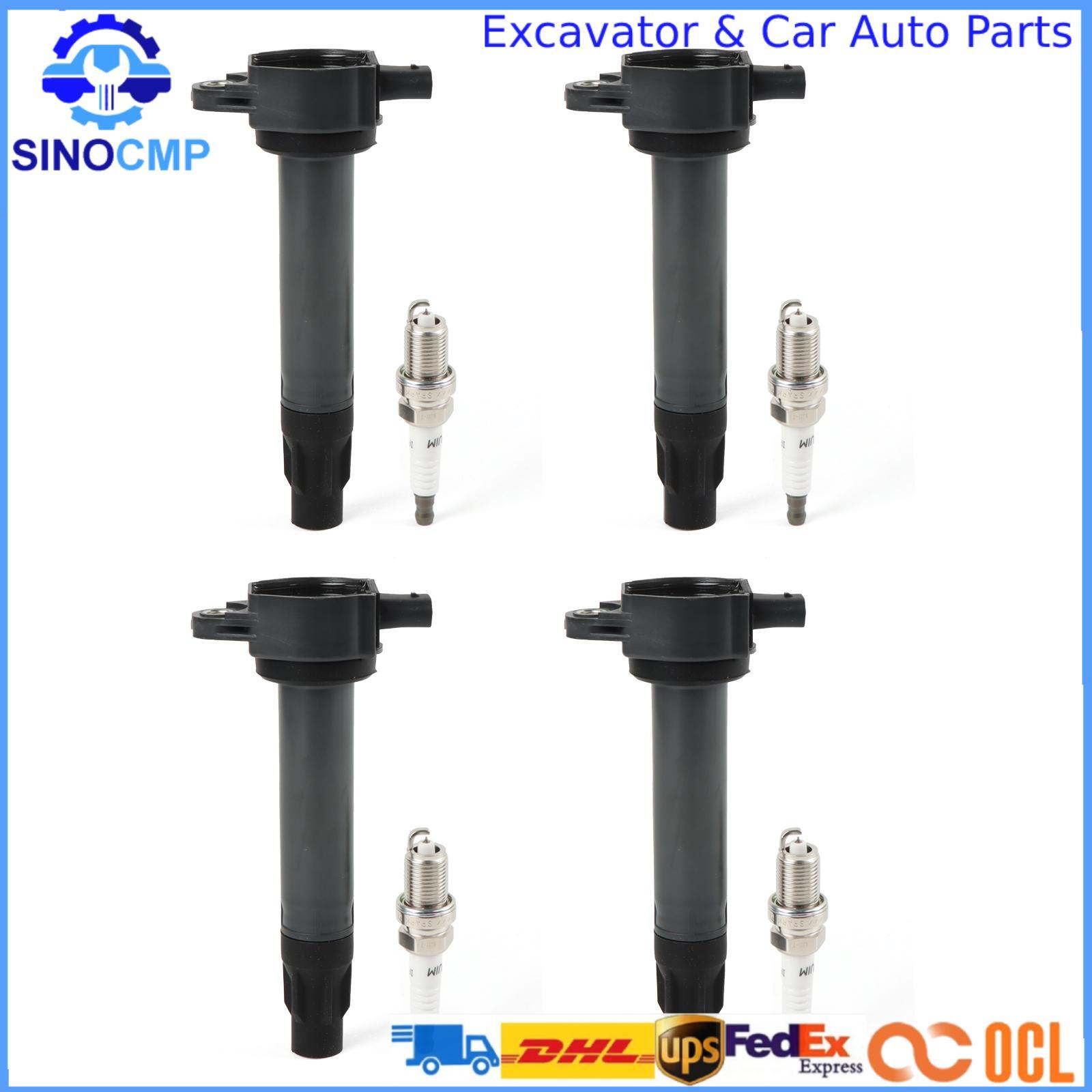 4pcs Ignition Coils & Iridium Spark Plugs For Dodge Journey Jeep