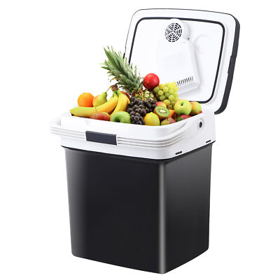 Car Fridge Electric Cooler and Warmer 12V AC/DC for Vehicles Trucks w/Handle 29L
