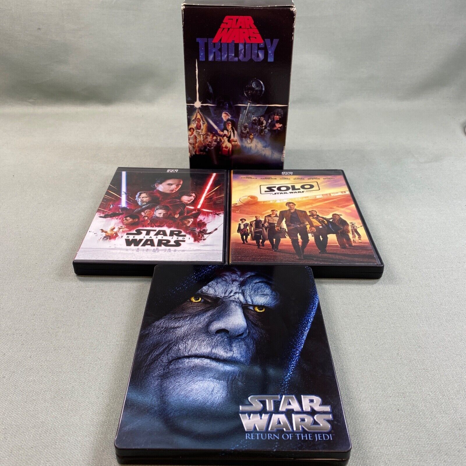 Star Wars Original Trilogy VHS Box Episodes 1-3 & 6 DVD The Star Wars Original Trilogy VHS Box Episodes 1-3 & 6 DVD The