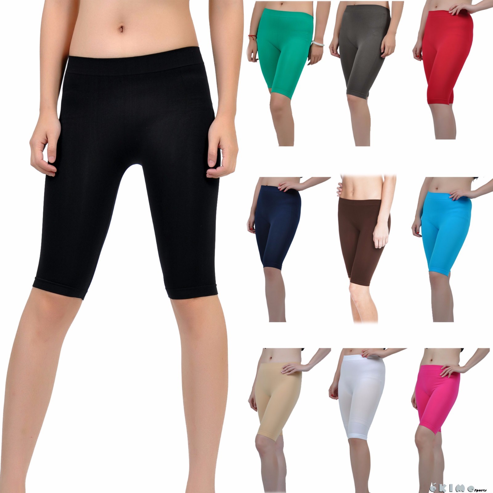 womens bike shorts knee length