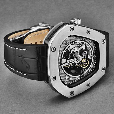 Pre-owned Tonino Lamborghini Men's 'spyderleggero' Skeleton Dial Automatic Watch Tlf-t06-1