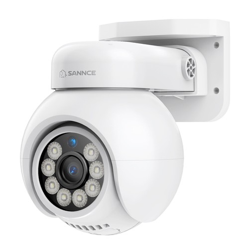 SANNCE 4K POE Pan&Tilt Security IP Camera Two Way Audio 8MP Outdoor Color Night