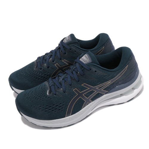 Женские кроссовки Asics Gel-Kayano 28 D Wide Blue Navy White 1012B046-401