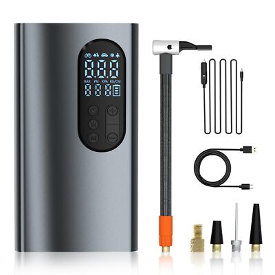Tire Inflator Portable Air Compressor, Cordless Tire Inflator, With 10000mAh