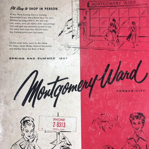 Vintage Montgomery Ward 1957 Spring Summer Department Store Catalog Kansas City