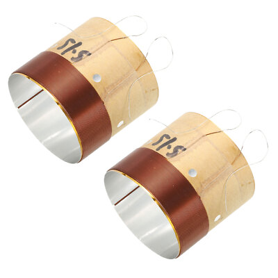 Woofer Voice Coil 2.03x0.71'' 2 Layers Round Copper Wire Speaker Coil 2 Pack
