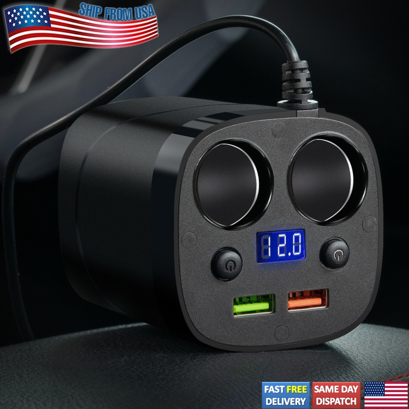 3.1a Dual Usb Socket Splitter Cup Holder Shape 24v